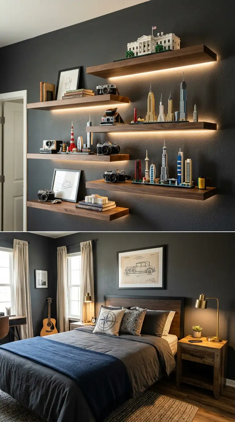 Personalized Hobby Display Shelves