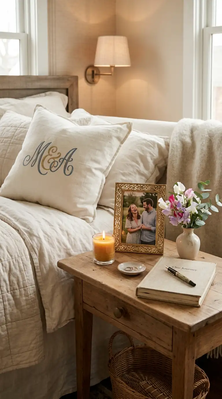 Personalized Romantic Bedroom Accents