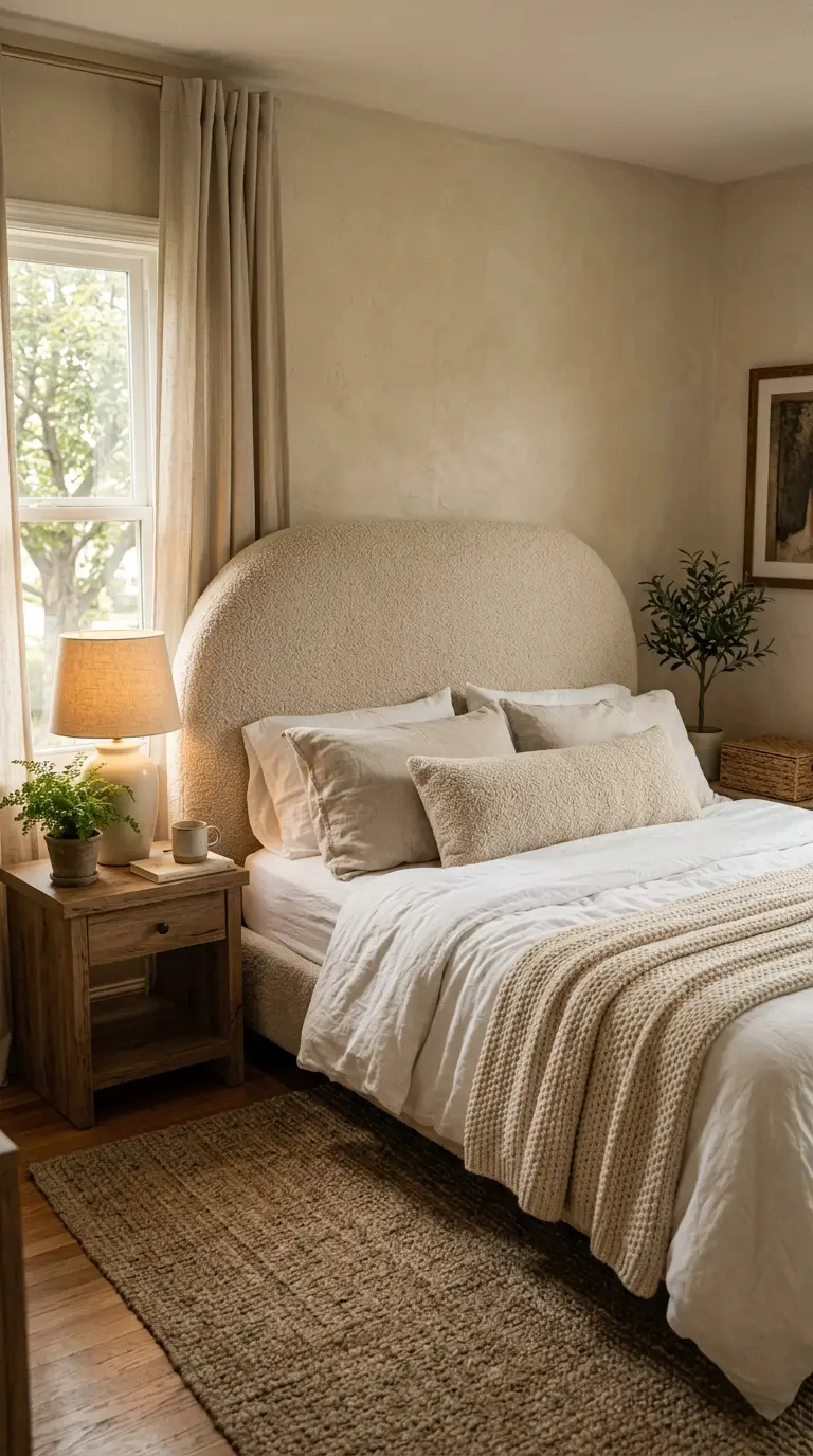 Plush Boucle Headboard Accent