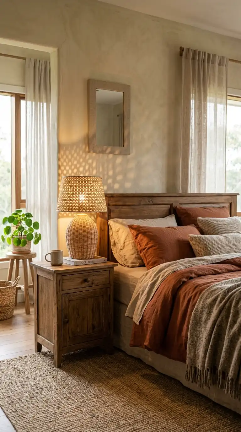 Rattan Lamp With Soft Glow