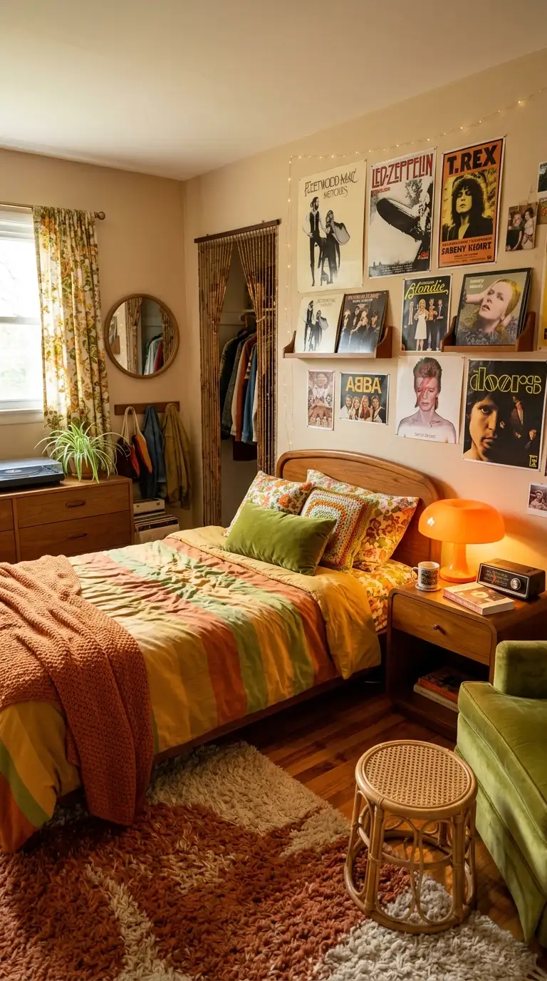Retro Inspired Teen Bedroom