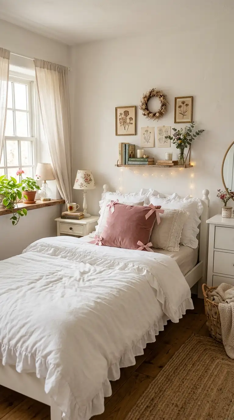 Ruffled Bedding With Bows