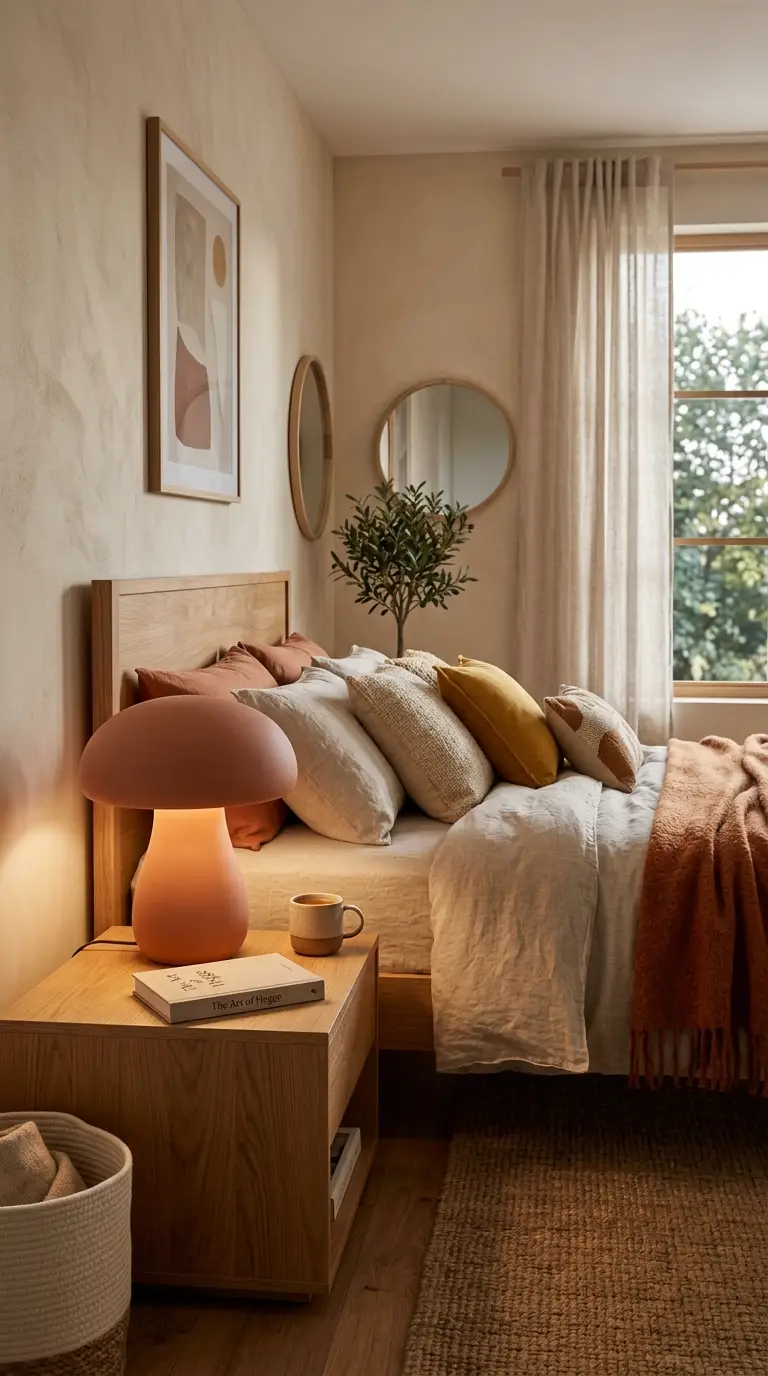 Sculptural Mushroom Table Lamp