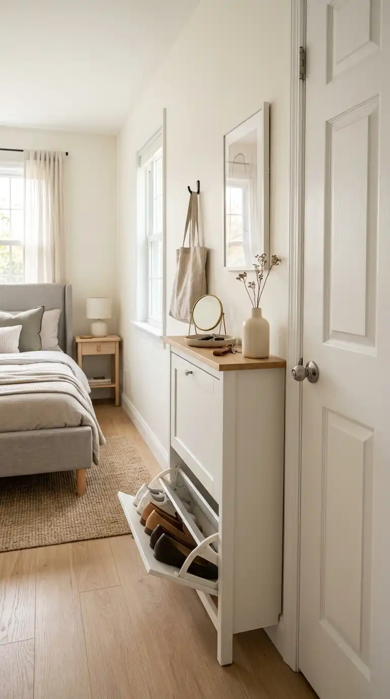 Slim Shoe Cabinet Storage