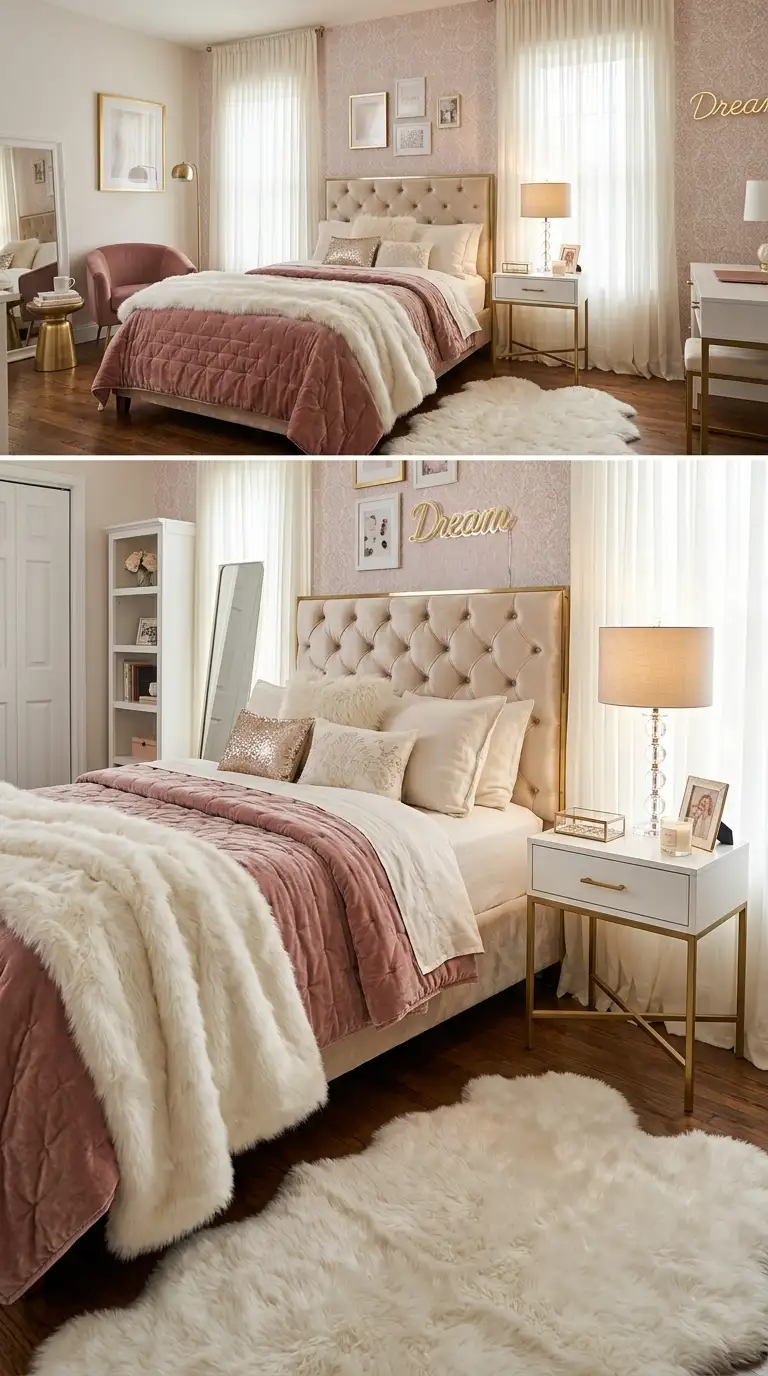 Soft Glam Dream Bedroom