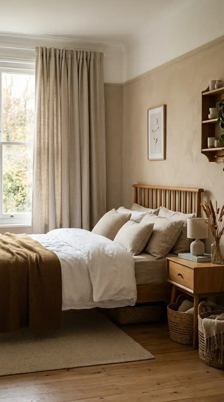Soft Oatmeal Linen Blackout Curtains
