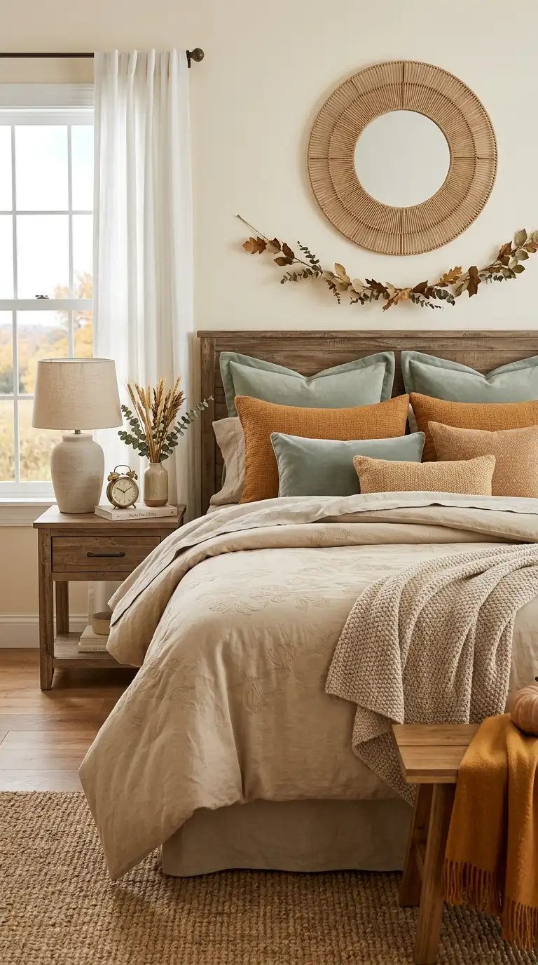 Subtle Harvest Inspired Bedding