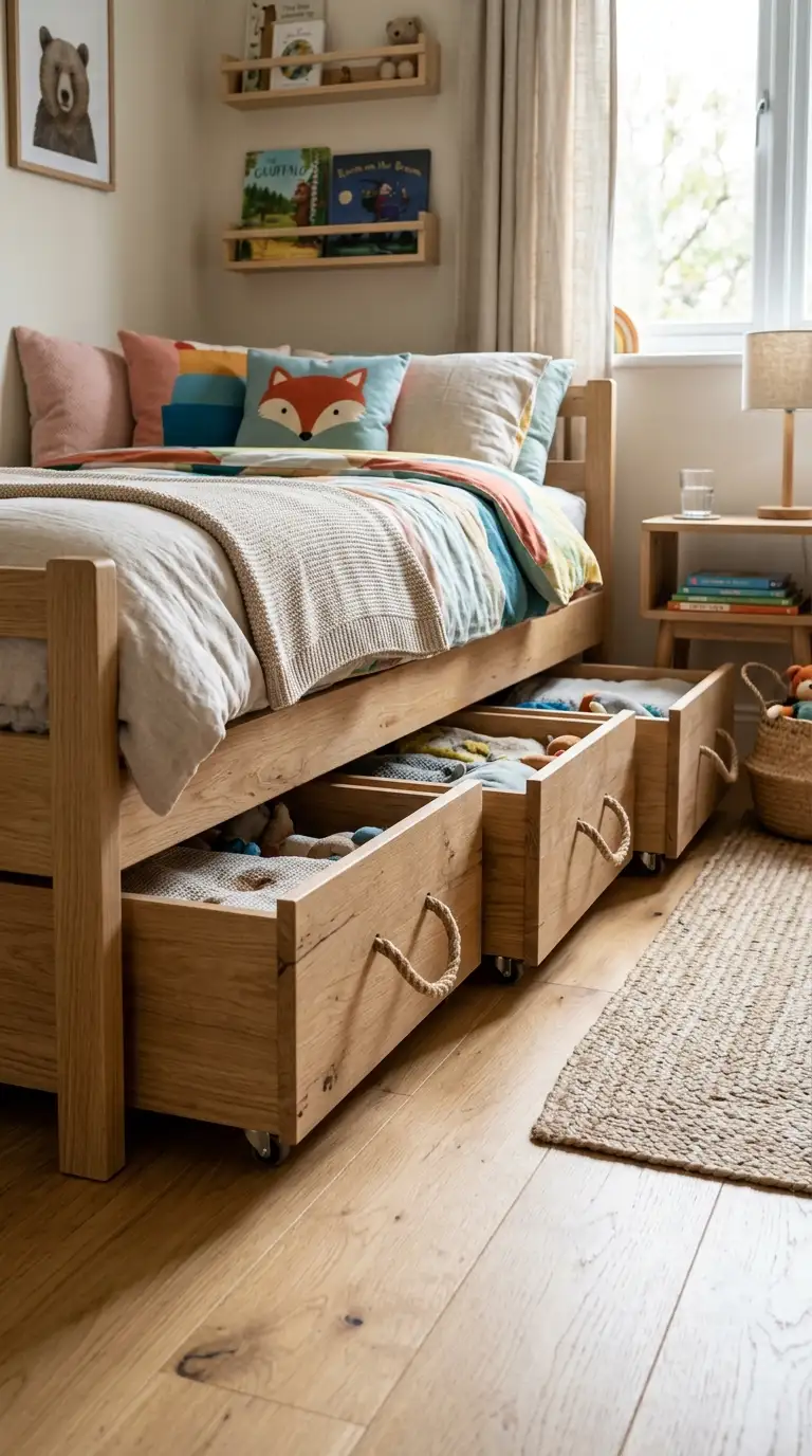 Under Bed Rolling Storage Drawers