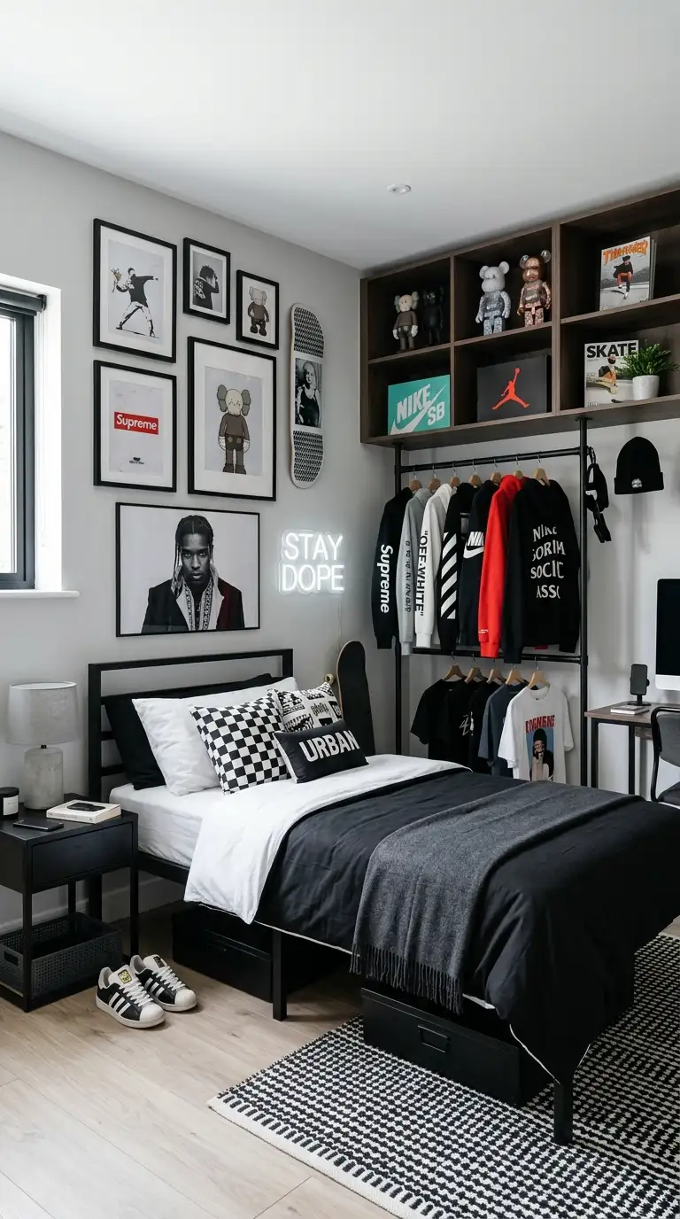 Urban Streetwear Inspired Bedroom