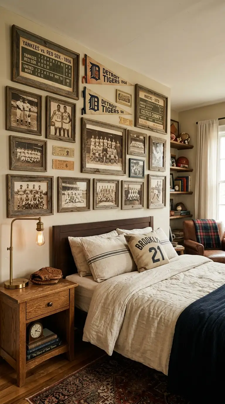 Vintage Baseball Bedroom Gallery
