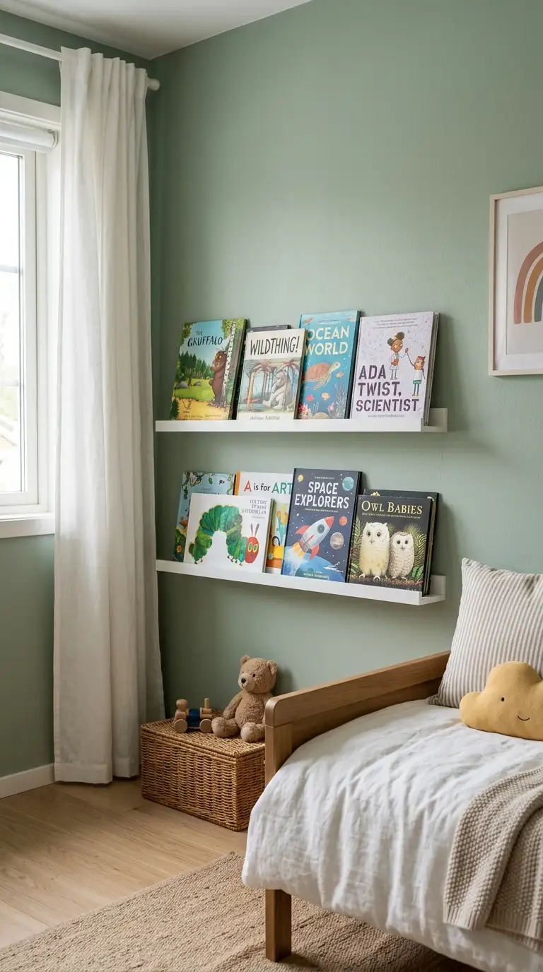 Wall Mounted Book Display Shelves