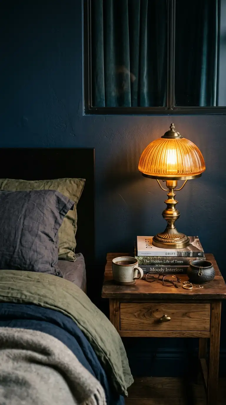 Warm Brass Bedside Lighting