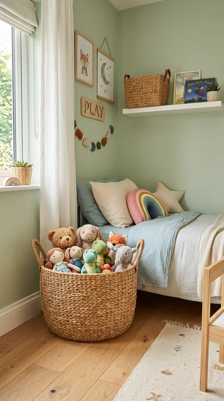 Woven Baskets For Soft Toys