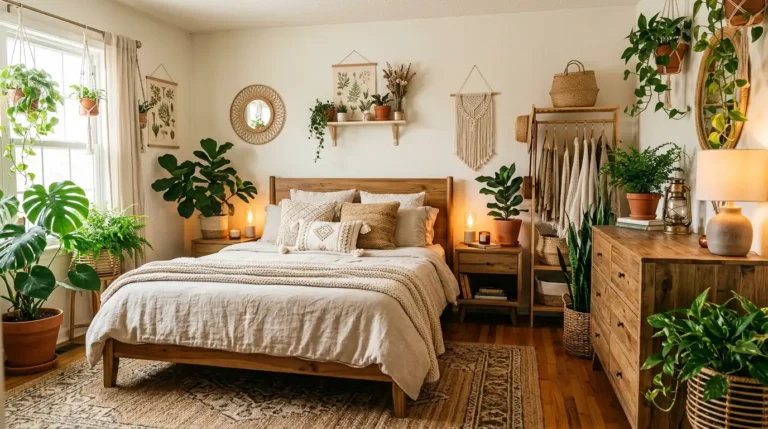 Boho Greenery Bedroom Ideas