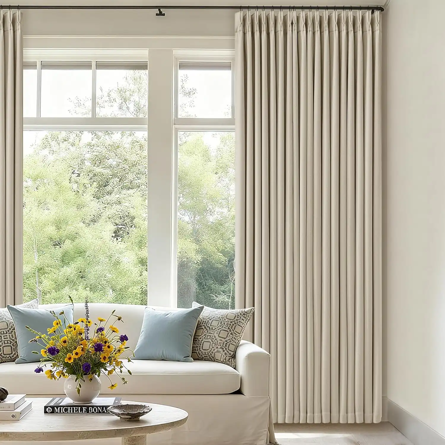 Extra Wide Blackout Curtain Sets