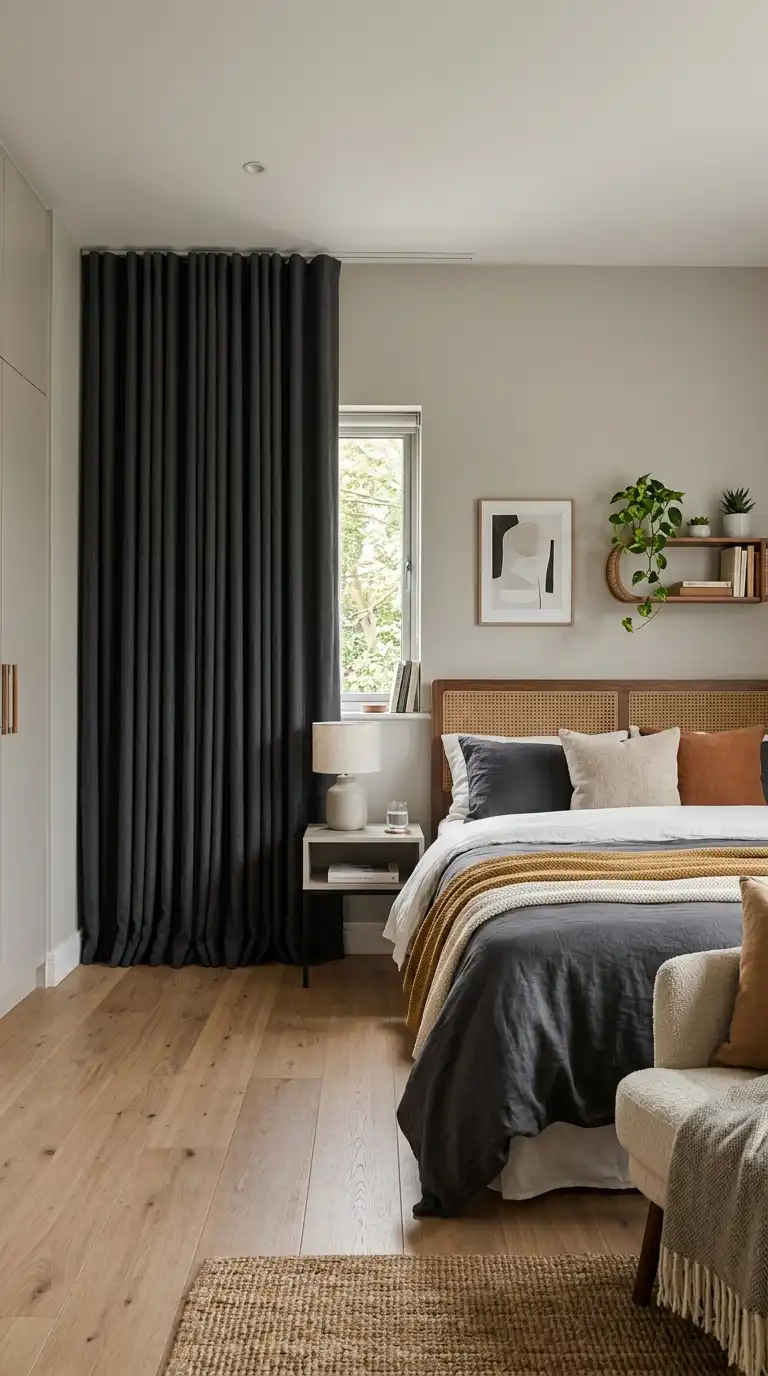 Ceiling Mounted Blackout Drapes