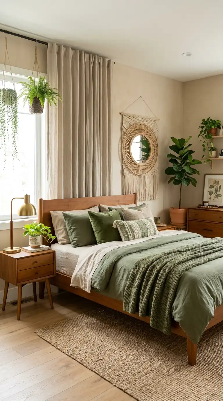 Earthy Green And Beige Palette
