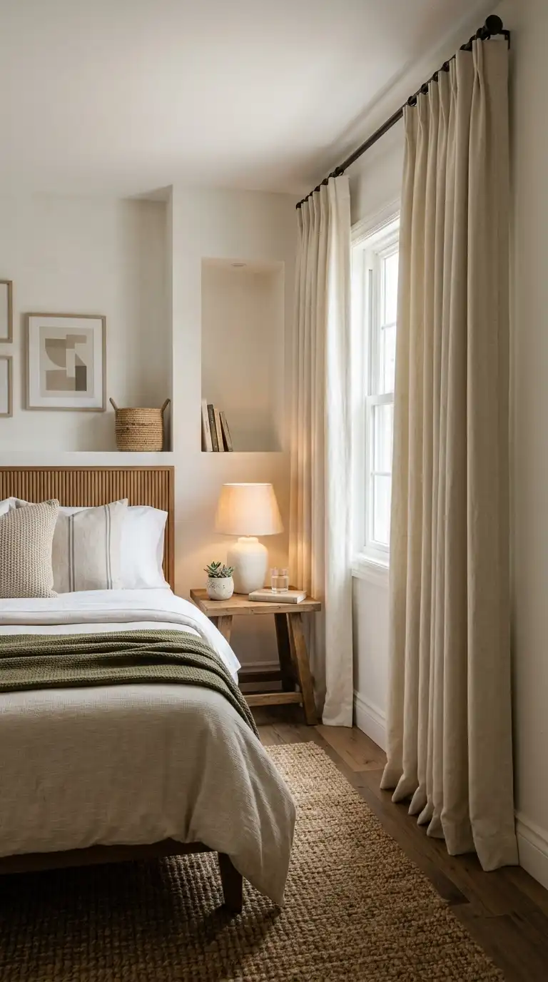 Floor Length Linen Look Panels