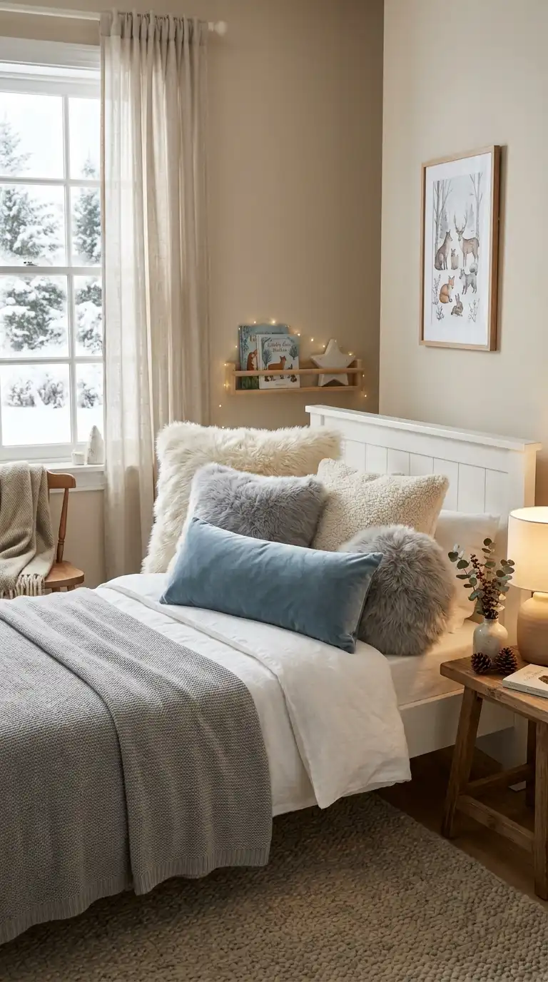 Fluffy Faux Fur Accent Pillows