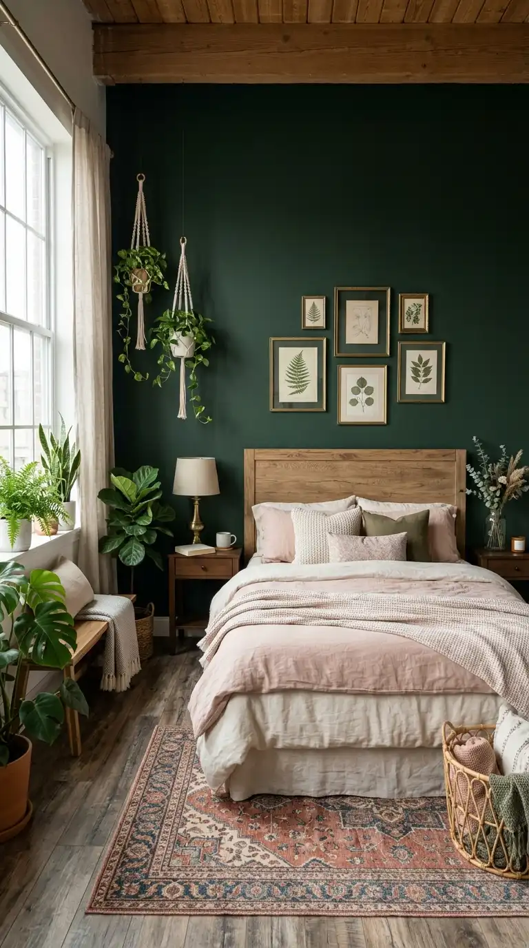 Forest Green Accent Wall Decor