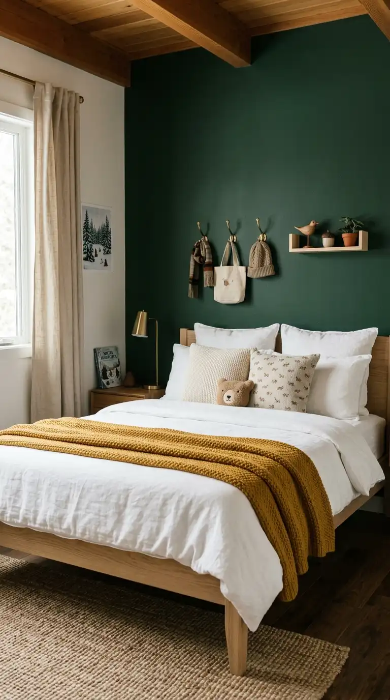 Forest Green Kids Bedroom Makeover