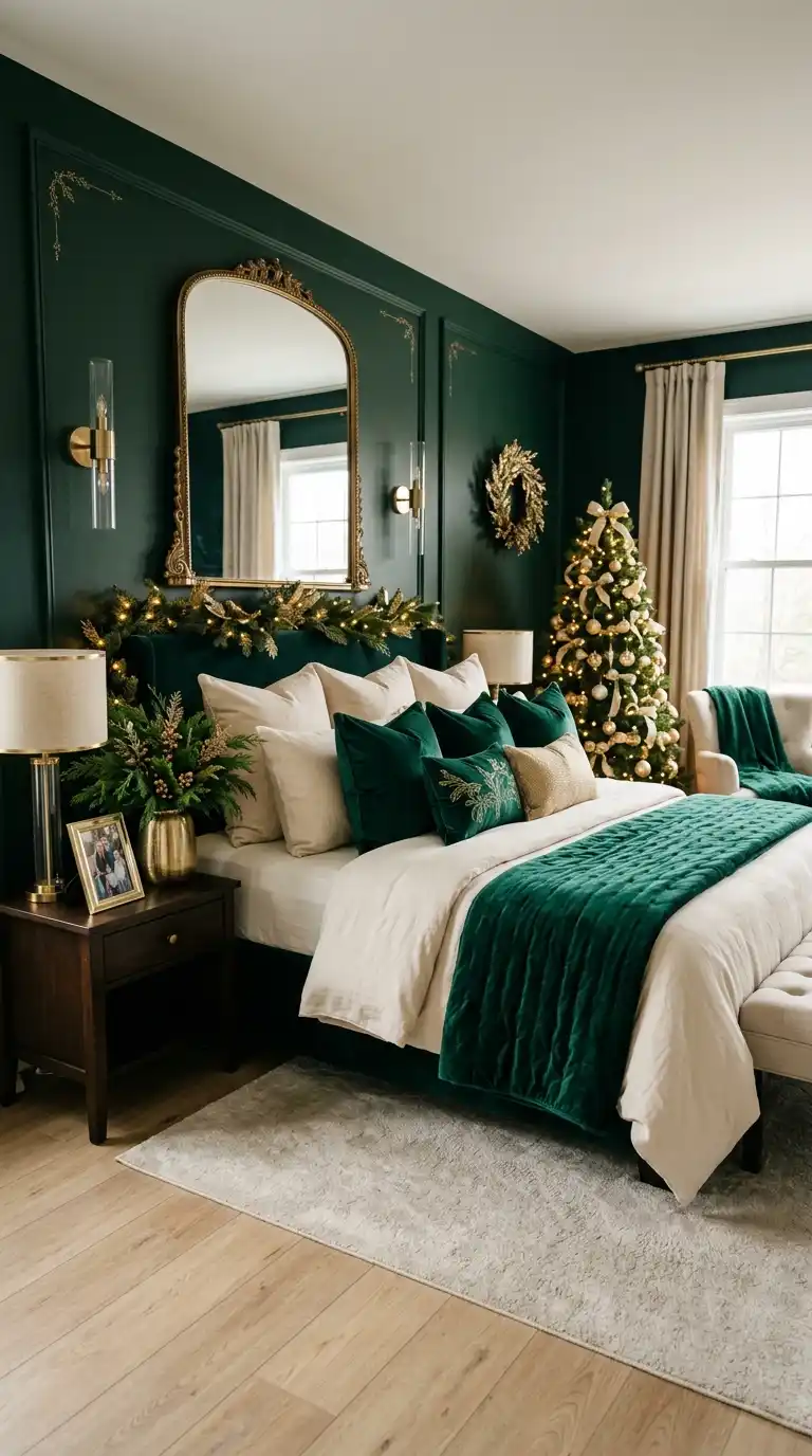 Gold And Emerald Green Accents