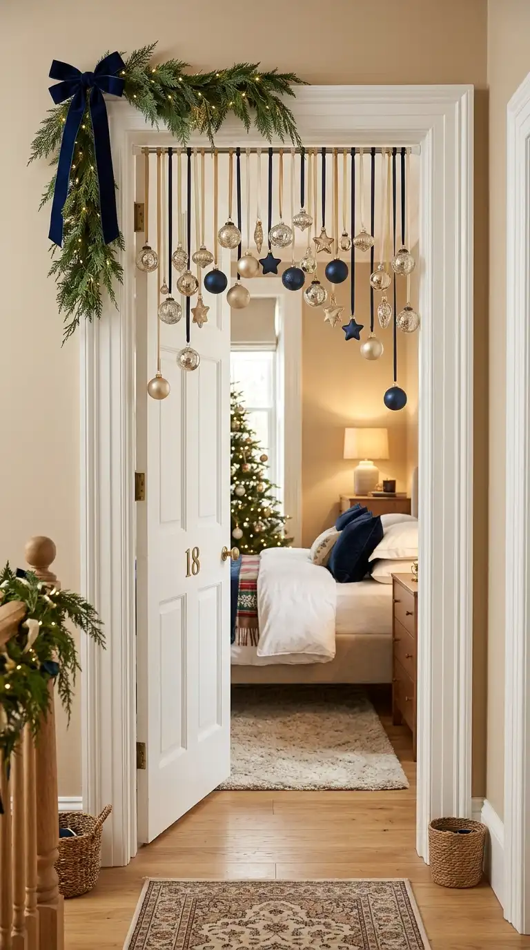Hanging Ornament Holiday Door Display