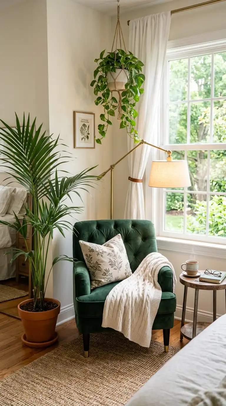 Plant Filled Reading Nook