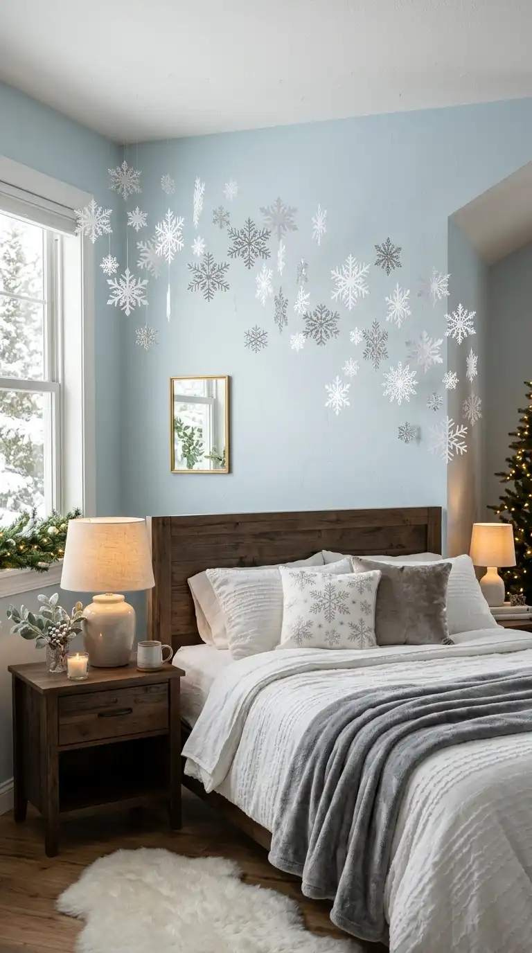 Silver Snowflake Wall Decorations