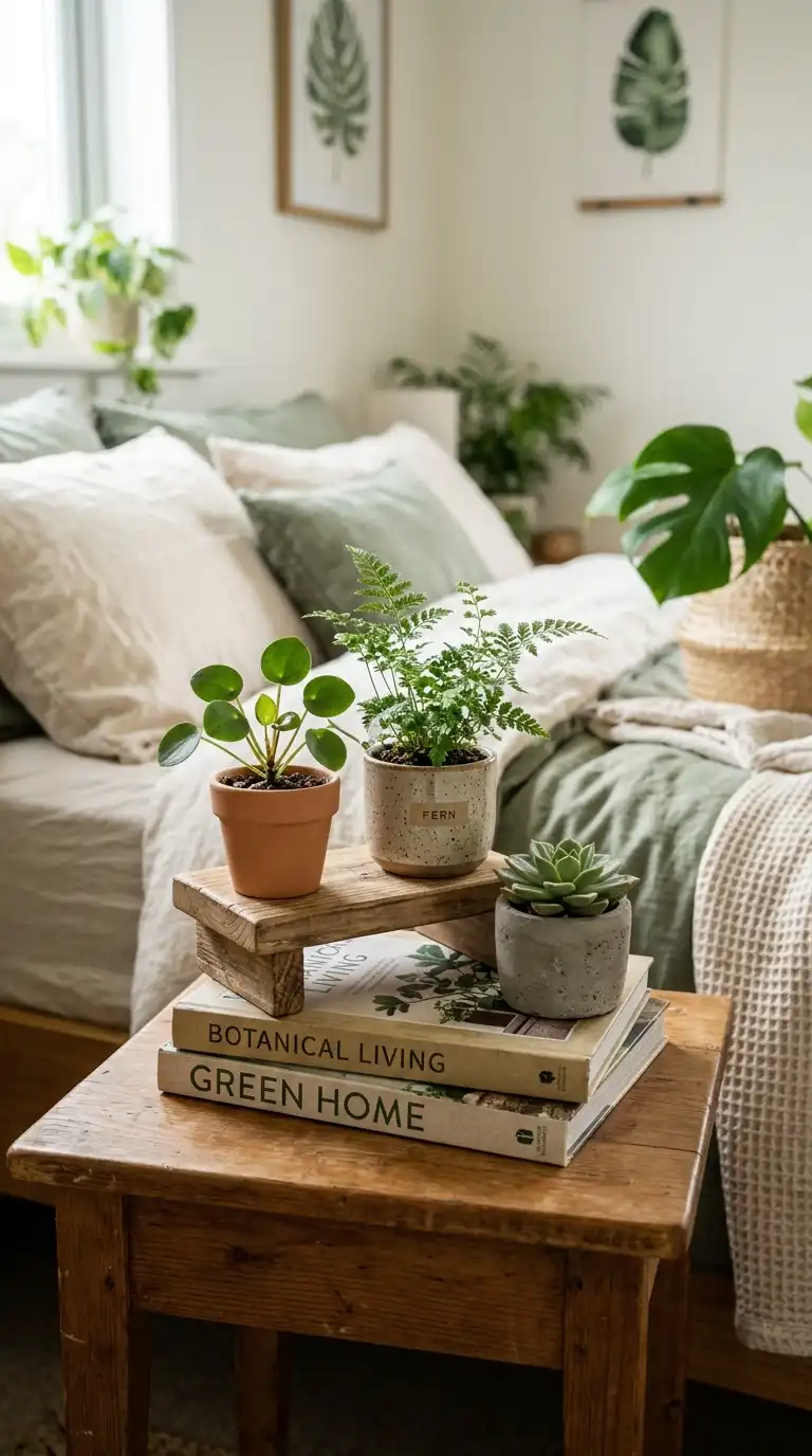 Small Plant Cluster Nightstand