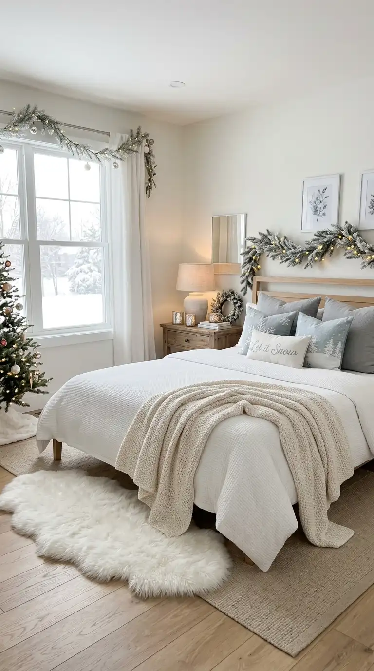Snowy Winter Wonderland Bedroom Theme