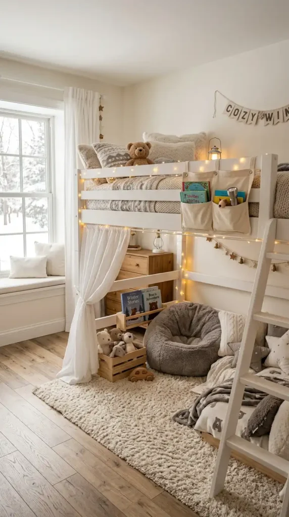 space saving cozy loft beds