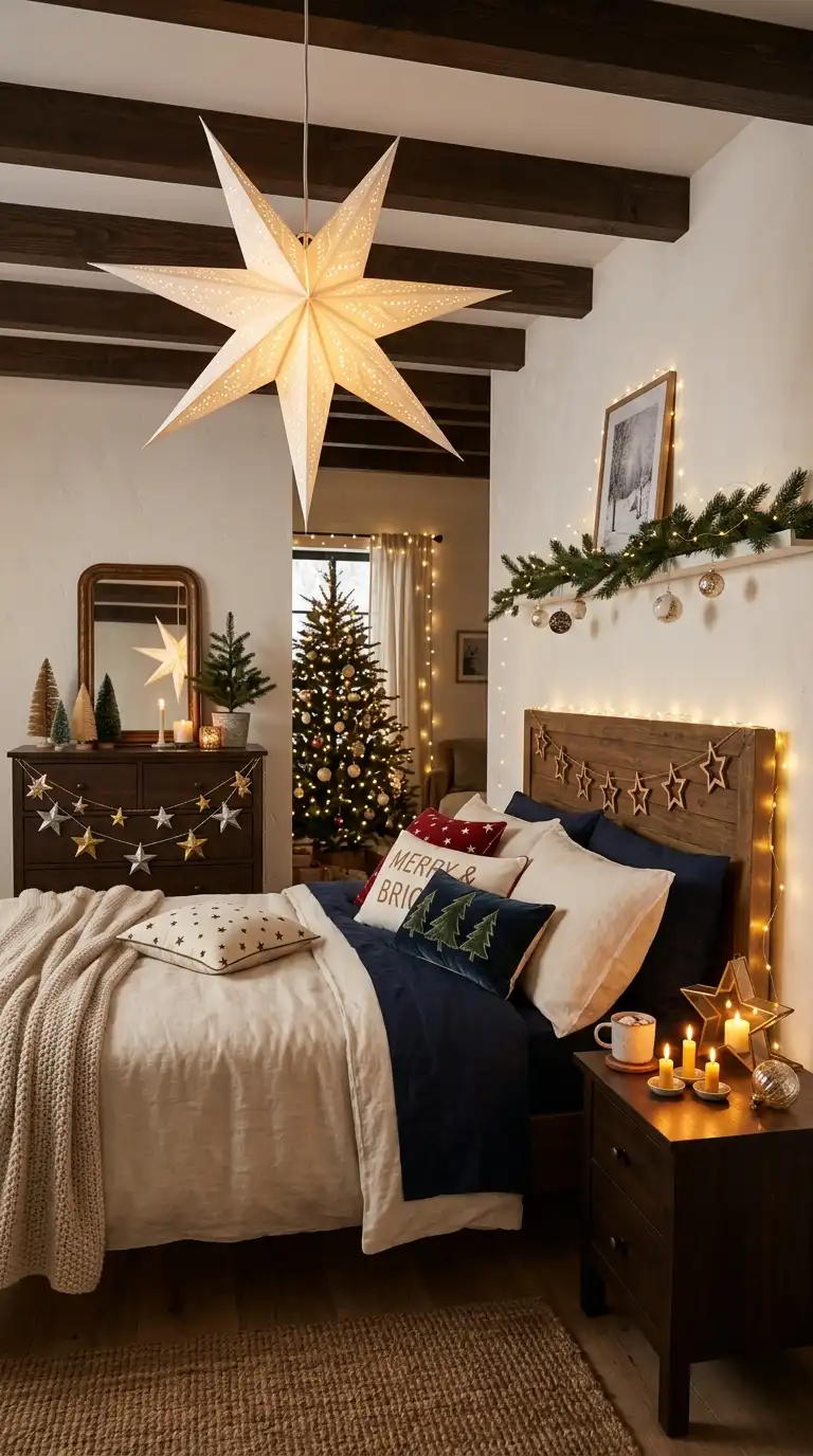 Sparkling Star Christmas Bedroom Accessories