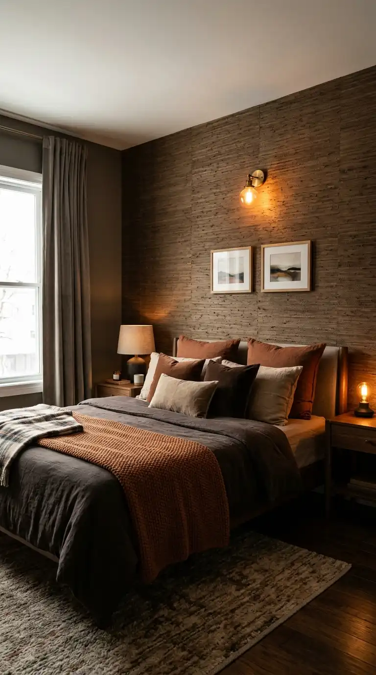 Textured Wallpaper With Warm Earthy Colors
