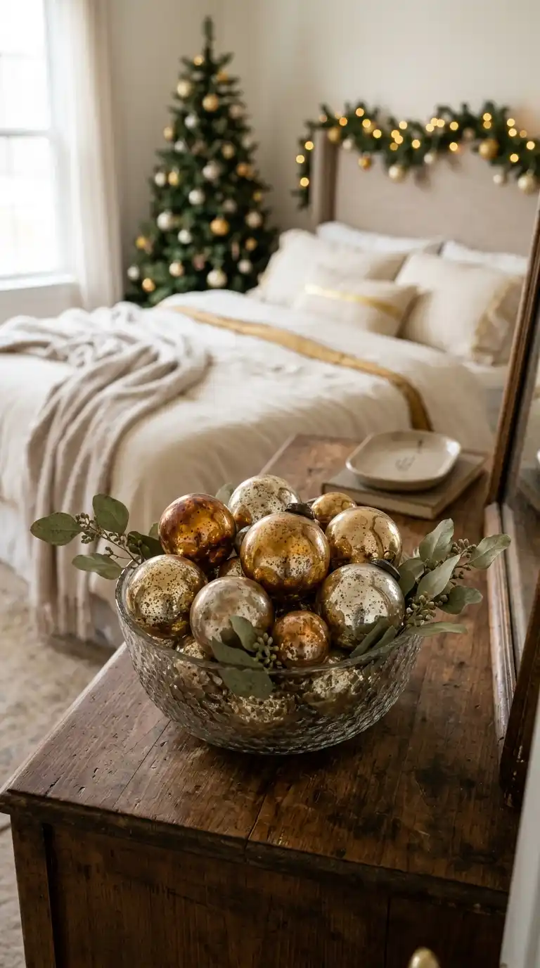 Vintage Gold Christmas Ornaments