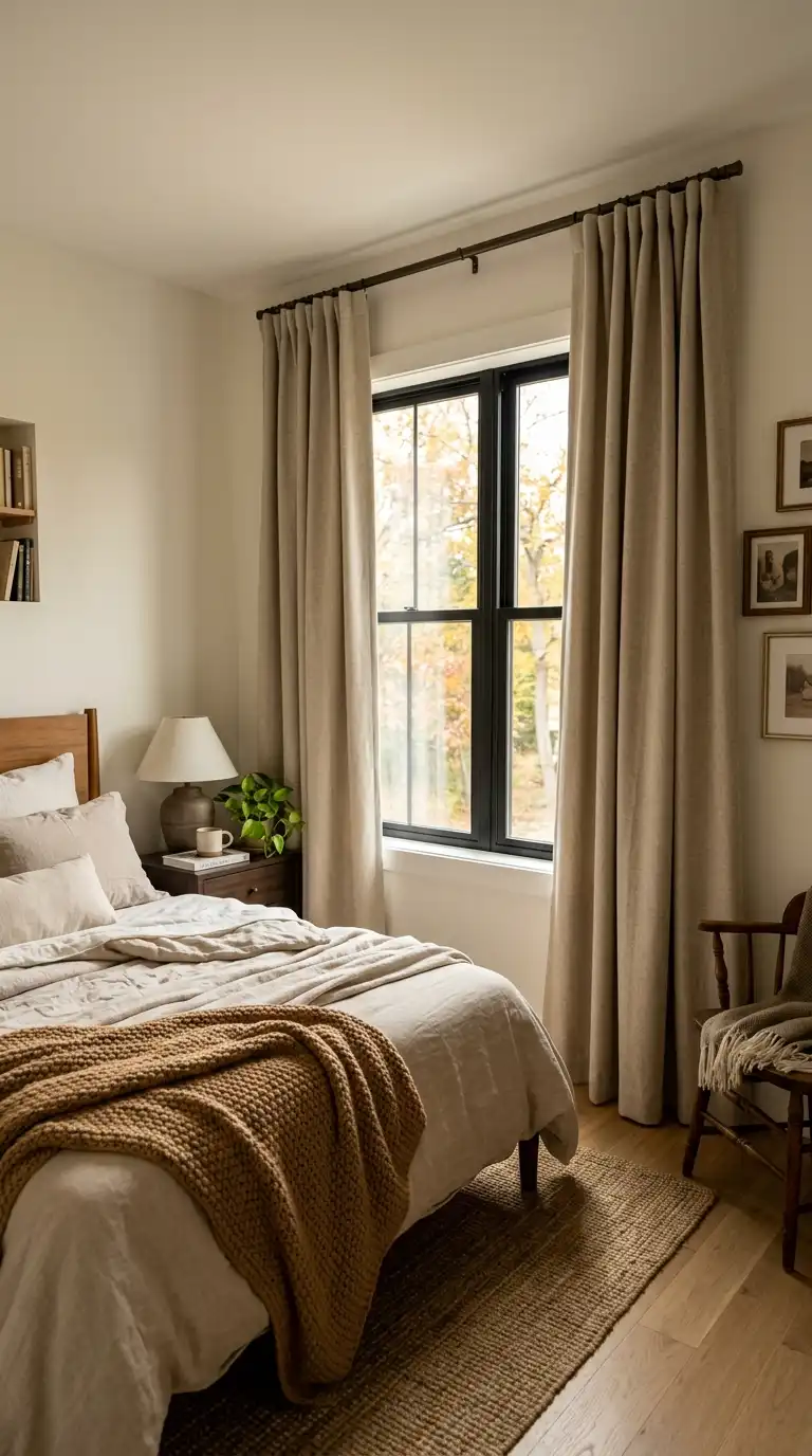 Warm Beige Blackout Curtains