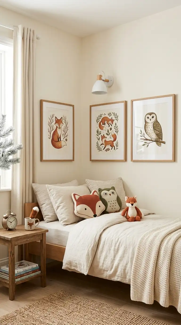 Whimsical Woodland Animal Wall Art